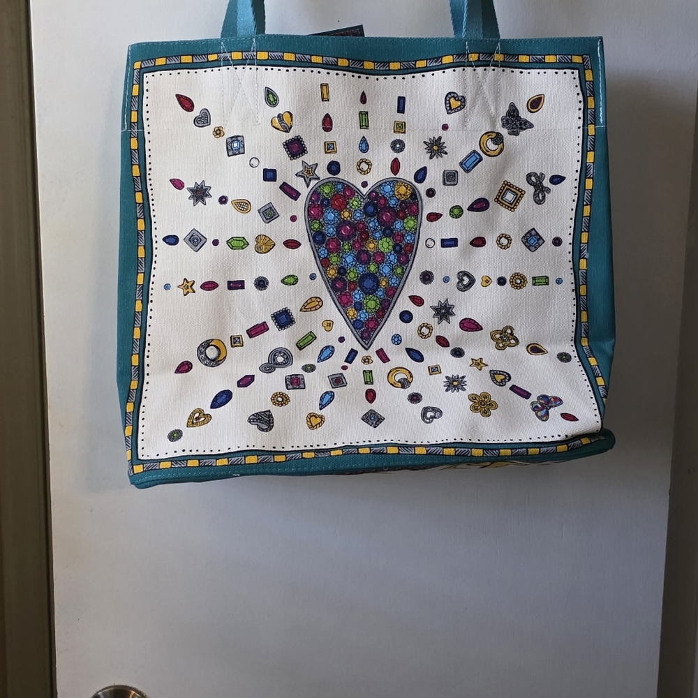 Brighton Charmed Love Canvas Tote NWT - Picture 6 of 10